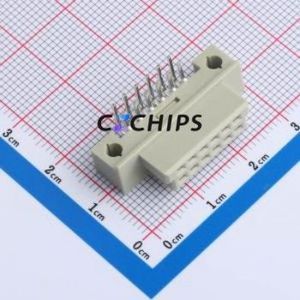 9001-38121C00A DIN41612 Connector Bent Lead Through Hole,P=2.54mm Connector 12P 2 2.54mm Right Angle Insert - Product Image 1