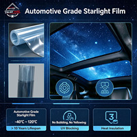 Film LED RGB Ciel Étoilé, Contrôle par APP, Lumière Étoilée LED RGB Activée par le Son, Effet Scintillant, Protection IR 91.2, Protection UV 99.99