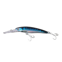 Leurre de pêche en mer à grande plaque de langue pour pêche au trolling agressif, en ABS, imitation de poisson vivant, 80g/225cm, Blanc Argenté, pour Black-bass, Carpe, Maquereau, Fumé