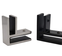 Abrazadera de Vidrio Cuadrada de Acero Inoxidable, Soporte para Vidrio de Balcón, Soporte para Estante de Vidrio, Abrazadera para Vidrio de 12 mm de Espesor