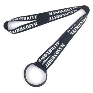 Factory Direct <b>Polyester</b> <b>Lanyard</b> with Silicone Cup Holder Silk Screen Printing Custom Logo and Hook Accessory - Product Image 5