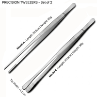 Pince à désosser de 12 pouces, qualité alimentaire, pour cuisine et service, lot de 2 pinces de chef pour assiettage culinaire