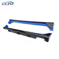 Kits de carrocería de coche ABS negro brillante faldas de parachoques laterales para Honda Civic 10th Gen Sedan FC1 Si Coupe FC3 Hatchback FK8 tipo R 2016-2021