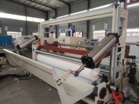 Machine automatique simple de découpe et de rembobinage de film de rouleau de refendage de tissu non tissé d'usine