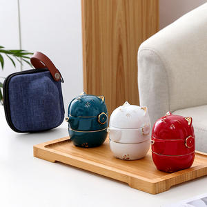 Juego <span class=keywords><strong>de</strong></span> taza y olla <span class=keywords><strong>de</strong></span> té <span class=keywords><strong>de</strong></span> viaje gongfu <span class=keywords><strong>de</strong></span> gato portátil <span class=keywords><strong>de</strong></span> cerámica <span class=keywords><strong>con</strong></span> <span class=keywords><strong>filtro</strong></span> para regalos <span class=keywords><strong>de</strong></span> recuerdo - Product Image 2