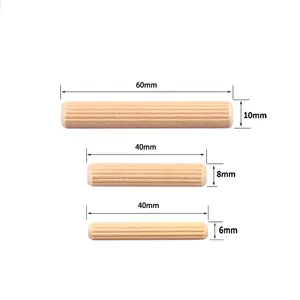 5-50mm Round Wooden Rods Sticks Premium Durable Wooden Dowel