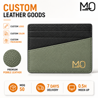 Cartera Compacta de Bolsillo Delantero para Promociones Corporativas con Diseño de Ranura Angulada y Diseño Ligero con Múltiples Ranuras para Tarjetas, Logotipo Personalizado ODM