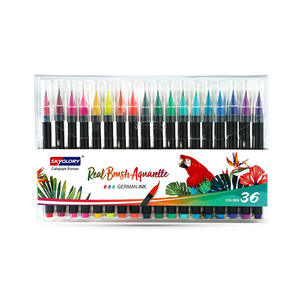 Vente directe des fabricants <span class=keywords><strong>pinceau</strong></span> <span class=keywords><strong>aquarelle</strong></span> <span class=keywords><strong>à</strong></span> tête souple <span class=keywords><strong>pinceau</strong></span> de peinture pour la Journée des enfants peut être lavé ensemble de stylos de couleur - Product Image 4