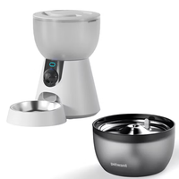 Distributeur automatique intelligent de nourriture pour animaux de compagnie 2027 Zk, portable, pour chats et chiens, avec écran LCD et design étanche