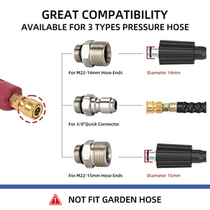 Xách Tay Áp Lực Cao Tự Phục Vụ Xe Bọt Phun Máy Giặt Súng Nhanh Chóng Kết Nối Nhựa Cho Hộ Gia Đình Sử Dụng - Product Image 2
