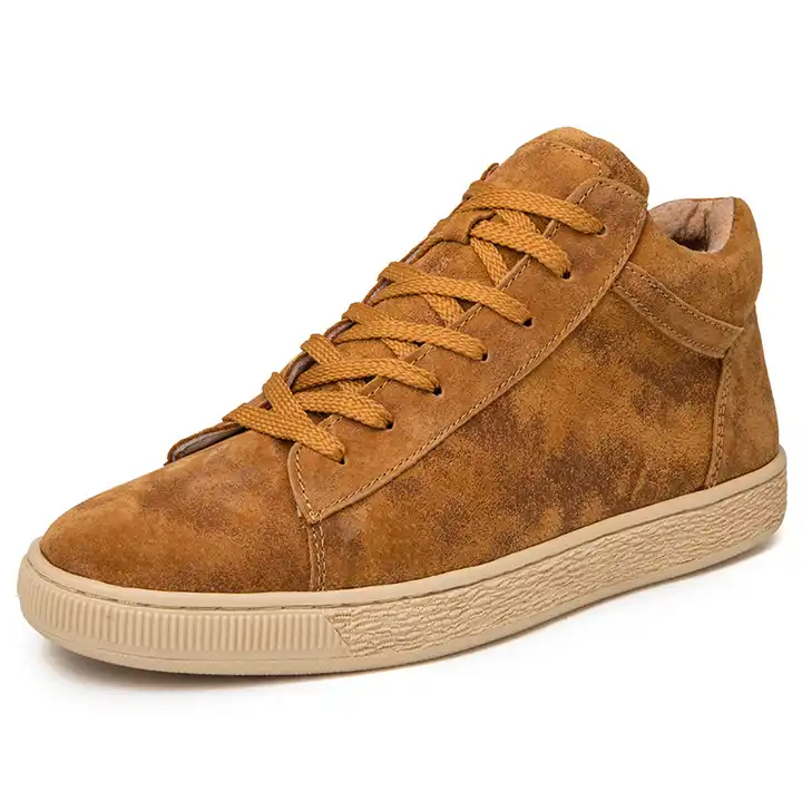 Wholesale New models wholesale cow suede solid colour high top leather  sneakers men shoes for men new styles formal low prices From m.alibaba.com