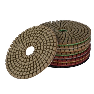 Hot Selling 100mm 125mm 4inch 5 inch Diamond Polishing Pads For Concrete Terrazzo