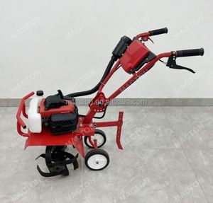 <b>Garden</b> Tiller 63cc Mini Cultivator Powerful Elevated Booster Rod Tilling <b>Tool</b> for Lawn <b>Garden</b> and Field Soil Cultivation - Product Image 2