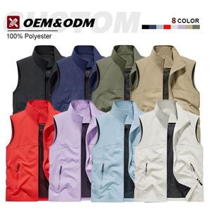 Chalecos Personalizados para Hombre, Chalecos de Seguridad para Elecciones, Poliéster Transpirable, Bordado con Logotipo Personalizado, Chaleco Multibolsillos para Trabajo al Aire Libre y Pesca - Product Image 4