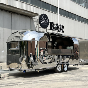 Remorque mobile de style polonais en acier inoxydable pour bar extérieur, café ou camion de crème glacée, certifiée COC CE - Product Image 3