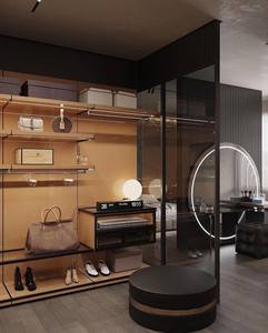 Cửa tủ quần áo trượt bằng gỗ cao cấp hiện đại với thiết kế bền chắc dành cho phòng ngủ và phòng thay đồ trong biệt thự - Product Image 4