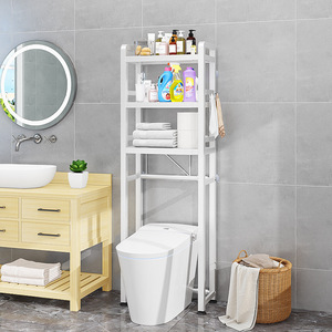 hot sale Multilayer metal steel shelf rack bathroom storage shelves saving over toilet storage rack shelf