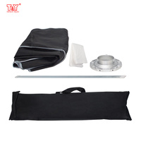 Lipat 90*60cm persegi panjang Softbox payung kotak lembut dengan dudukan Bowens