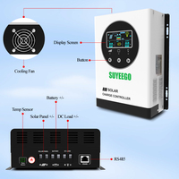 SUYEEGO 12V 24V 36V 48V 60A 80A 100A MPPT Contrôleur de charge solaire Contrôleur d'affichage LCD 150VDC