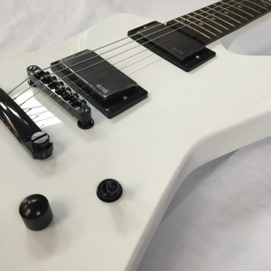 <span class=keywords><strong>Guitarra</strong></span> Eléctrica <span class=keywords><strong>ESP</strong></span> Snakebyte, Caoba y Palisandro con Incrustaciones de Puntos, 22 Trastes, Fondo de Arce Blanco Brillante, Pastillas HH, 6 Cuerdas, 4/4, Estuche de Espuma, Envío Rápido - Product Image 3