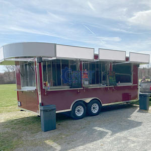 Full Equipped Concession Trailer American Standard Fast Mobile Kitchen Food Trucks Trailer for Sale in Usa - Product Image 3