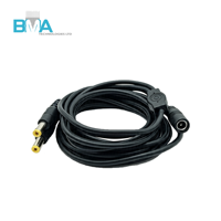 Câble répartiteur d'alimentation en cuivre étamé PVC DC 5,5x2,1mm 1-vers-2, 2M/6,56ft 20AWG pour connexion d'équipements de distribution d'énergie