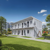 Maison mobile de bureau en acier de luxe de haute qualité à double étage, appartement préfabriqué, maisons de parc préfabriquées