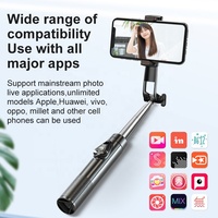 Trépied miniature pour selfie A33, pratique, de haute qualité, avec télécommande sans fil pour téléphones mobiles, trépied pour diffusion en direct, construction légère