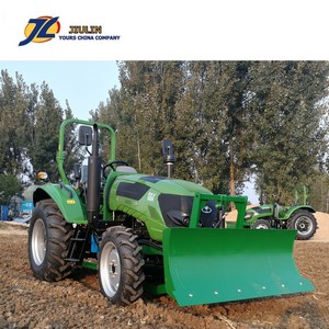Kualitas tinggi Cina tugas berat 50HP 55HP 2WD 4WD 12F + 12R shuttle roda traktor dengan depan dozer pisau oleh JIULIN - Product Image 6