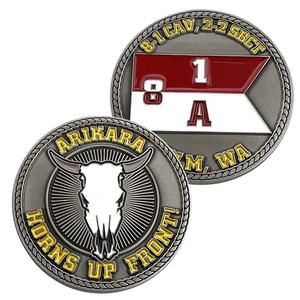 Pièce commémorative personnalisée en alliage de zinc, design antique, émail 3D plaqué or/argent, gravure <span class=keywords><strong>laser</strong></span> - Product Image 3