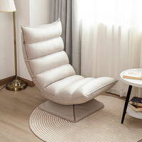 Fauteuil de salon moderne en cuir véritable durable et luxueux