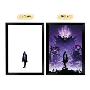 Boîte à lumière LED d'art d'ombre d'anime, tricolore, lumineuse, papier gravé et cadre en bois, lumière murale, impression UV, fer pour la décoration de la <span class=keywords><strong>chambre</strong></span> d'<span class=keywords><strong>otaku</strong></span> - Product Image 2