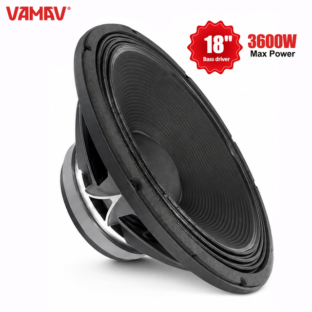 VAMAV YX18X451 18" Bocinas Ferrite Woofer 1800W 4.5" Voice Coil Subwoofer Outdoor Performance Professional Audio Speaker 8 Ohm