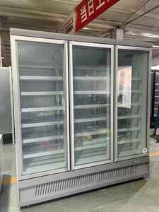 Enfriador de Bebidas Refrigerado por <span class=keywords><strong>Aire</strong></span> de 1500L con 3 Puertas de Vidrio, <span class=keywords><strong>Placa</strong></span> de Hierro Esmaltado para Exhibición Multiusos en Supermercados - Product Image 4