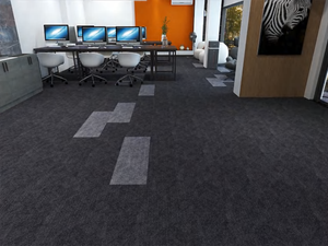 Dernières conceptions de dalles de moquette commerciales en PP - Résistantes au feu et écologiques pour usage domestique et commercial - Product Image 2