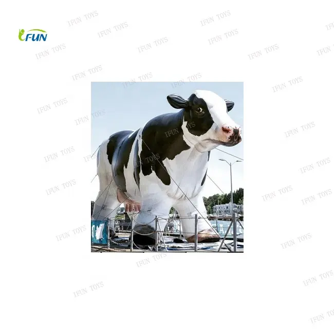 Decoration equipment life size totem giant advertising inflatables milka cow for events
