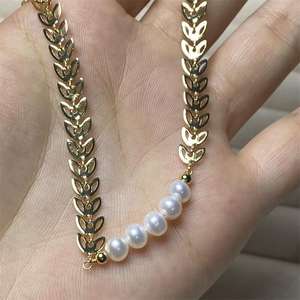 Pulseras de Cuentas Chapadas en Oro de Alta Gama 2023, Estilo Hada de Lujo Ligero, Perla de Espiga de Trigo, Tendencia de Nicho con Alto Temperamento - Product Image 4