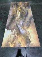 Panneau composite mural en marbre moderne, feuilles de PVC personnalisables, adaptées aux villas et aux espaces commerciaux