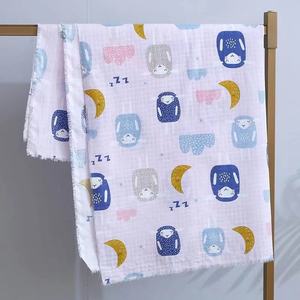 <span class=keywords><strong>Tissu</strong></span> en mousseline de coton 100 % tissé, double gaze respirante, idéal pour les chemises de filles, les couches de garçons et les tissus pour jouets - Vente chaude - Product Image 1