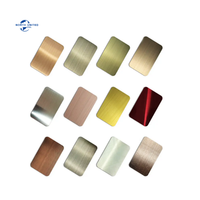 Plaque Inox Or Couleur Acier Inoxydable Tôle pour Panneau Mural de Plafond 304 Ondulation de l'Eau 316l Matériau Argent Miroir Métal 2mm HL