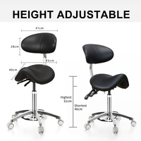 Fauteuil dentaire moderne réglable en cuir synthétique, antistatique ESD, pour hôpital et usage commercial, avec commande de levage du repose-pieds et inclinaison à bascule