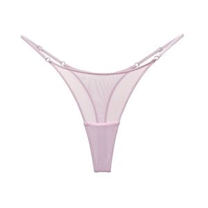 Slip a <span class=keywords><strong>Vita</strong></span> <span class=keywords><strong>Alta</strong></span> Stile Europeo-Americano 1803 per Donne, Sexy <span class=keywords><strong>Perizoma</strong></span> in Rete di Nylon Trasparente Erotico - Product Image 6
