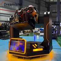 Dreamland Doble Jugador 1080 °   Experiencia Inmersiva de Realidad Virtual con Rotación Completa, Simulador de Montaña Rusa de Realidad Virtual de 1080 Grados