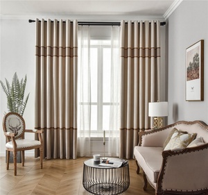 Rèm Cửa Sổ Vải Polyester Cách Nhiệt Bán Chạy Hàng Nhà Máy Rèm Vải Nhung Sọc Giá Rẻ Cho Khách Sạn - Product Image 2