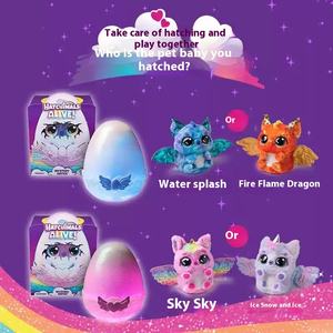 Ha Tchimals Hatch Magic Egg Jouet électronique en peluche pour enfants assistant à la cérémonie du bébé Dragon et Licorne - Product Image 1