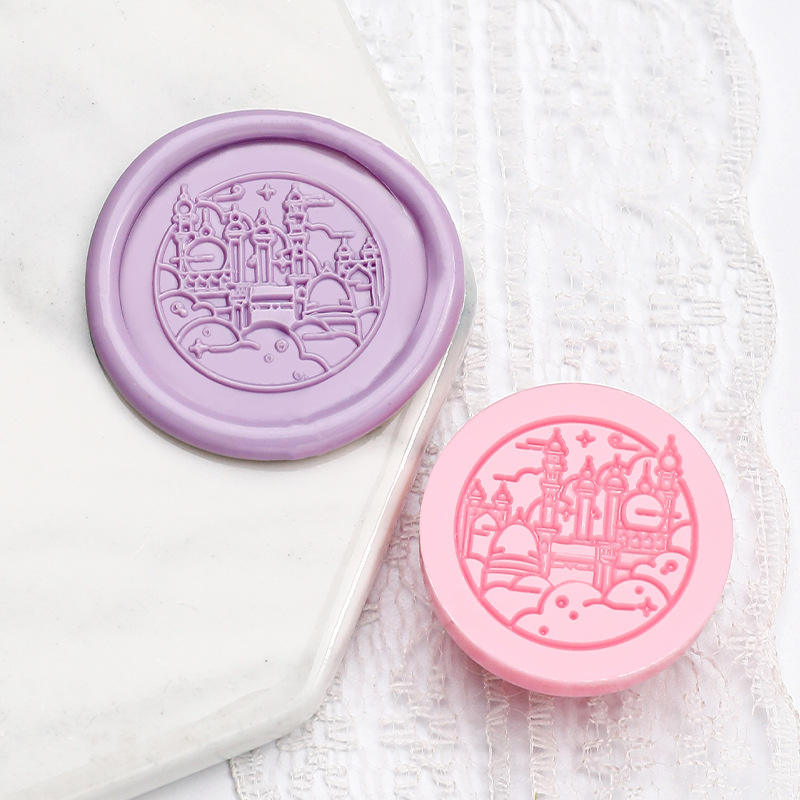 Château dans le ciel (Nouveau (en-tête de tampon en plastique de 2,5 cm))