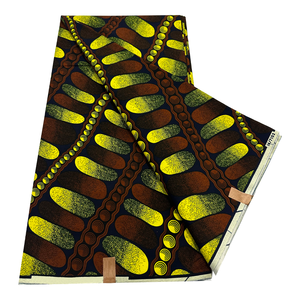 Tissu Africain Imprimé en Coton de Haute Qualité, Style Ankara, 6 Yards de <span class=keywords><strong>Pagne</strong></span> Africain en Cire Hollandaise, Fourniture d'Usine - Product Image 5