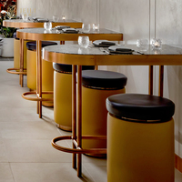 Bancs de salon d'hôtel, canapé carré, café, bois, mobilier de restaurant commercial, table et chaise, ensemble de sièges de banquette
