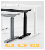 Bureau debout moderne et ergonomique à double moteur, réglable en hauteur, facile à installer, avec écran LED et structure en acier