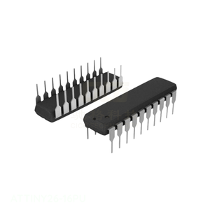 20 DIP (0.300 นิ้ว, 7.62 มม.) <span class=keywords><strong>ATTINY26</strong></span>-<span class=keywords><strong>16PU</strong></span> ไอซี MCU 8 บิต 2KB แฟลช 20DIP ชิ้นส่วนอิเล็กทรอนิกส์แบบฝังตัว ของแท้จากจีน - Product Image 1